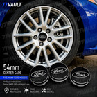 4x 54mm Ford Black Wheel Center Hub Caps 6m21-1003-aa Factory Fit Replacements