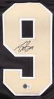 Autographed signed Drew Brees New Orleans Black Stat Jersey Beckett Bas Coa