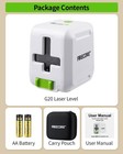 Self Leveling Green Cross Line Laser Level Tool Tripod Mount Pouch Aa Batteries