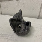 Vtg Gray Dog 1970   s Ceramic Eye Glasses Holder Handmade Usa