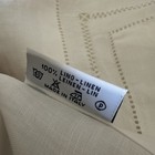 Bellora 100  Linen Italy Euro Pillow Sham Hand Embroidered New unused White