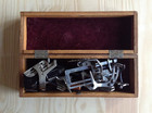 Vintage Wheeler   Wilson Sewing Machine Oak Box With Set Of Attachments