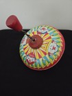 1960s Vintage Tin Clown Spinning Top Toy