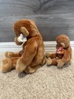 Nwt Ty Beanie Baby And Beanie Buddy Bongo Monkey Plush Set Of 2 Vintage