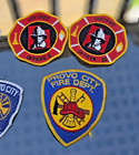  vintage  Provo City Fire Department Patches Certified Officer I Ii Utah