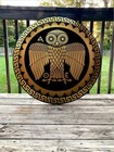 Christmas Antique Medieval Athenian Owl Authentic Hoplite Shield Armor Design