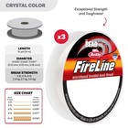 Beading Thread Fireline Clear Flcrm3pk Mini Spool Pk  4lb  6lb  8lb 15yd Each