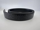 New Salvatoreferragamo Black-pattern Men s Belt Duo Buckles Black silver 40-50in