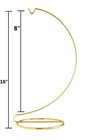 10 Inch Tall Bright Gold Ornament Display Stand Wire Hanger Holders  Pack Of 3