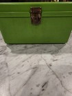 Vintage Wil-hold Avocado Green Plastic Sewing Box Wilson Mfg Corp Sunbury Pa