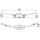 Ape Racing Oversized 1-1 8  28 6mm Flex Handlebar For Atv Dirt Bikes Adventure