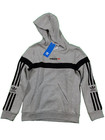 Adidas Originals  Hf2649 Itasca Fleece Hoody Boys  S Heather Grey Navy