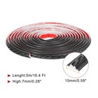 Flexible Wall Molding Trim 0 6  X 16 4 Ft Peel And Stick Edge Trim Black