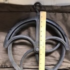 Antique Old No  4  Large 13    Cast Iron Water Well Pulley