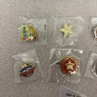 Vintage Lot Of 7 Mcdonalds Lapel Pins Buttons Crew Monopoly Sunrise Service Vip
