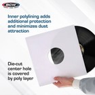 50 Bcw 12  Record Inner Sleeves White Poly-lined Center Hole  Archival Safe
