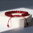 Natural Red Garnet Stone Bracelet Boho Handmade Healing Reiki Gemstone Jewelry