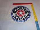 Vintage Harley Davidson Motorcycle 11 1 4  Porcelain Metal Gasoline Oil Hog Sign