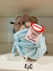 New Pusheen Blue Robe   White Bunny Slippers Plush 9 5inches Gund New With Tags 