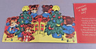 3 Vintage Unused  50s Christmas Cards Holiday Greetings Triple Fold