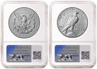 2 Coin 2025 Morgan And Peace Reverse Proof Dollar Set Ngc Rp70 Fdoi Mp