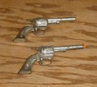 Vintage 1950s Kilgore Pal 5 50  Toy Cap Gun Pistol Revolver Lot Of 2