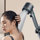 3 Modes High-pressure Shower Head     Portable Filter Rainfall Faucet For Home