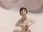 Antique 1920s German Porcelain Half Doll  Pin Cushion Doll  Marked Germany 5857