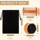 10 Sets Beard Brush And Comb Set Beard Grooming Kit For Men Beard Care Natural B
