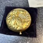 Vtg Estee Lauder February Purple Angel Transparent 06 Compact Lucidity Gold
