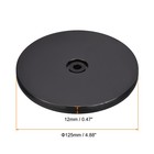 2pcs 5  Rotating Swivel Stand With Steel Ball Lazy Susan Base Turntable Black