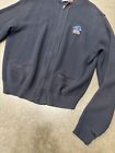 Usps Dark Navy Blue Postal Approved Full Zip Knit Cardigan Sweater Jacket Sz  Xl