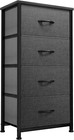 Storage Tower With 4 Drawers - Fabric Dresser  Organizer Unit For Bedroom  Li   