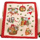 Holiday Kittens Collage Quilted Throw Blanket