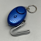 5-pack  Personal Alarm Keychain Emergency Self Defense Alarm With Led Light Blue