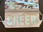 Nwt Girls Justice    cheer    Drawstring Zipper-pocket Backpack Bag Night Glow Strip