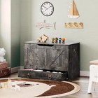 Storage Chest  39 3  Toy Chest With Drawer sturdy Entryway Bench Supports 220 Lb
