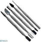 Set Of 5 New Nail Pusher Cuticle Remover Manicure Pedicure Stainless Steel Tools
