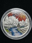 2017 Canada  20 Fine Silver Jewel Of The Rain Sugar Maple Leaves Coin W  Box Coa