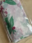 Vtg New Amerlin Shower Curtain Tropical Pink Green White Flowersprint W Hook Nos