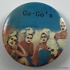 Original 1980s Lot Of  3  The Go-go s Vintage Pin All Female Rock Band