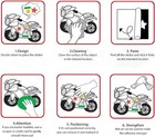 3 Racing Stickers Sponsor For Motorcycles Bike Weatherproof Vinyl Motocross Stic