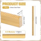 Brass Gear Rack  0 5 Module 100x10x5mm Heavy Duty Straight Linear Spur Rack