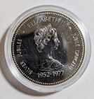 1977 Canada Queen Elizabeth Ii Silver Jubilee  500 Silver  1 One 1 Dollar  a7 
