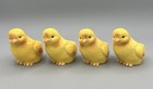 Vtg Ceramic Easter Egg Cups Baby Chicks Lord And Taylor Set Of 4 Made In Japan