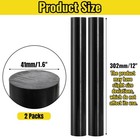 Acshio 2 Pack Round Acetal Copolymer Rods  1 6 X 12 Inch Heavy Duty Black