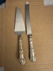 English King By Tiffany   Co Sterling Silver Handle Serrated Cake Knife   Server