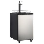170l Beer Kegerator Dual Tap Draft Beer Dispenser Full Size Keg Refrigerator