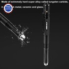Tactical Pen 6-in-1 Self Defense Tip Flashlight Bottle Opener 5 Ink Refills