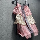 The Peanut Shell Pink Gray Elegant Feminine Diaper Stacker Organizer Tufted